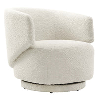 Modway - Celestia Tissu Boucle Chaise pivotante - Ivoire-Chaise pivotante d’accent