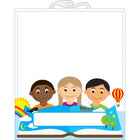 Ashley Productions - Sac de rangement multiculturel File Buddy - 10,5" x 12,5" - Paquet de 12-Sac en plastique transparent avec poignée robuste à fermeture par pression
