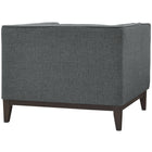 Modway - Serve Tissu rembourré Fauteuil - Gris-Rembourrage en mousse dense