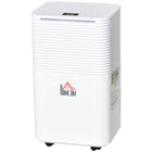 HOMCOM - déshumidificateur portable silencieux 1260 pieds carrés avec 3 modes - blanc-Mode nuit, tous les indicateurs s’éteignent progressivement, adapté à une utilisation nocturne