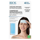 BIOS Diagnostics - Compresses rafraichissantes pour l'inconfort causé par la fièvre - 4 paquets-Sans danger lors de l’utilisation avec des médicaments