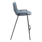 Zuo - Desi Tabouret de comptoir - Azure Gris - Ensemble de 2-Garantie limitée de 3 ans