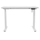 Motionwise - Bureau ergonomique assis-debout à moteur unique série M1 - Blanc-Réglage électrique de la hauteur : Alternez facilement entre la position assise et debout avec un réglage de hauteur allant de 28 po à 47 po, contribuant à réduire les douleurs dorsales et à améliorer la posture durant de longues journées de travail