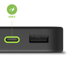 mophie - Powerstation 10 000 mAh - Noir-Il dispose également de deux ports USB-A, ce qui vous permet de charger jusqu'à trois appareils à la fois