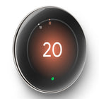 Google - Thermostat d'apprentissage Nest (4e génération) avec capteur de température Nest (2e génération) - Argent poli-Votre thermostat apprend comment la température extérieure affecte la température intérieure et met votre système en pause pour vous aider à économiser.
