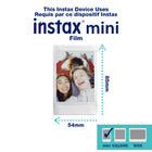 FujiFilm - Appareil instantané Instax Mini 12 - Bleu pastel-Impressions de haute qualité de format carte de crédit