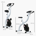 Soozier - Vélo d’exercice pliable-Conception pliable et peu encombrante avec roues de transport pour une mobilité facile 