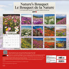 DateWorks - 2026 Calendrier Mural 16 Mois - 12 po x 12 po - Le Bouquet de la Nature - Bilingue -13 images de haute qualité imprimées sur du papier Premium