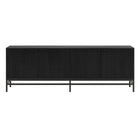 Hudson&Canal - Meuble TV Montello pour téléviseurs jusqu'à 78" - Grain noir-Un design transitionnel qui peut également être utilisé comme crédence ou buffet