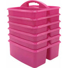 Teacher Created Resources - Pink Plastic Storage Caddy, Pack de 6-Ces caddies de stockage sont un fourre-tout pratique pour vos marqueurs, calculatrices, minuteries, manipulateurs, et beaucoup plus de petits éléments que vous voulez garder à portée de main.