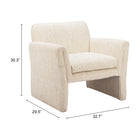 Zuo - Dobra Fauteuil d’appoint - Beige avoine-6