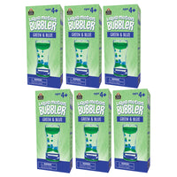 Teacher Created Resources - Barboteur à mouvement liquide - Vert et bleu - Paquet de 6-Des motifs fascinants se forment lorsque les liquides verts et bleus se mélangent