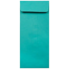 JAM Paper Enveloppes à ouv. au sommet papier recyclé de couleur vive, ferm. gommée, 4 3/4 x 11 po, bleu de mer, paq./100-Bleu de mer