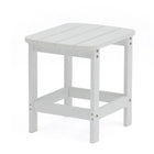 Backyard Lifestyles - Table d'appoint - Blanc-Résistant aux taches et facile à nettoyer.