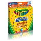 Crayola - 10 marqueurs timbreurs lavables Ultra-Clean-Chaque marqueur timbreur propose une icône différente