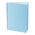Ashley - Livre blanc à couverture rigide pour jeunes auteurs - Bleu - 28 cm (H) x 21,5 cm (L) - Portrait - 14 feuilles/28 pages - Paquet de 6-Peut être utilisé avec des crayons de couleur, des marqueurs aquarelle, des crayons de couleur, des stylos ou des crayons standard.