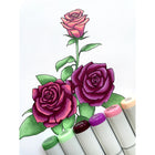 Copic - Sketch marqueurs à encre à double pointe - favoris floraux 1 - lot de 6-rechargeable avec de l'encre Copic
