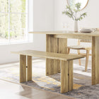 Modway - Amistad 46" Bois Banc - Chêne-Assemblée requise