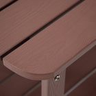 Backyard Lifestyles - Table d'appoint avec tablette - Rouge-Ne se fissure pas, ne s’écaille pas, ne rouille pas et ne pèle pas.