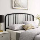 Modway - Nova Métal Tête de lit King, Noir-Construction en fer revêtu de poudre