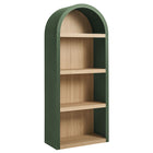 Modway - Caleb 4e Étagère Arqué Vitrine - Vert Chasseur-Cadre voûté