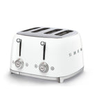 SMEG - Grille-pain 4 tranches 4x4 - blanc-Fentes larges avec centrage automatique, pour des tranches de différentes épaisseurs