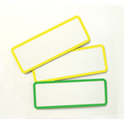 Cosco - Panneaux magnétiques à effacer à sec - 3,2 po x 1,2 po - Blanc / Bordure assortie - Paquet de 24-Les bordures de couleurs assorties ajoutent de l’organisation et une distinction visuelle, les rendant idéaux pour les bureaux, salles de classe et maisons