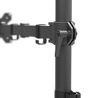 Kanto - Support de bureau pour moniteur simple - Clips de gestion des câbles - Noir-Le mécanisme d'inclinaison offre un angle de +90° à -80°