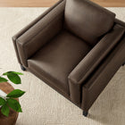 Modway - Roscoe Cuir végane Fauteuil - Espresso-Silhouette à profil bas