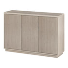 Hudson&Canal - Table de buffet Alston 48" L - Aulne blanc-Le dessus a une capacité de poids de 75 lb, la zone de rangement intérieure peut contenir 20 lb sur chaque étagère