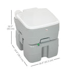 HOMCOM - Toilette de voyage portable d’extérieur avec indicateur de niveau - 20 L-Parfait pour la randonnée, la pêche, les pique-niques et de nombreuses autres sorties 
