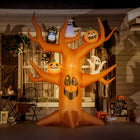 Outsunny - Arbre mort gonflable de 2 - 7 m pour Halloween - décoration de jardin avec lumière LED - marron-Comprend six piquets, deux cordons de serrage et trois sacs de sable pour l'aider à rester ancré pendant les nuits venteuses 