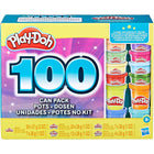 Play-Doh - Waouh 100 pots cette collection comprend -100 boîtes de plaisir : épatez-les avec 100 couleurs ! ce coffret play-doh en gros, pour les enfants de 3 ans et plus, contient 5 types de pâte à modeler différents pour une multitude d'occasions colourées