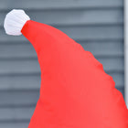 HOMCOM - Père Noël gonflable illuminé extérieur de 1 - 2 m avec boîte-cadeau-Matériel : tissu de polyester 