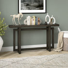 Hudson&Canal - Console Breslow 55" L - Brun aulne-Finition en brun aulne aspect bois