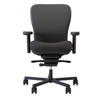 Nightingale - CXO Chaise robuste à dossier moyen - Noir-Le dossier en maille à motif ABLEX offre un soutien lombaire généreux et un mouvement dynamique du dos