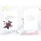 Rosedale Gold - Cartes de souhaits Sympathie avec enveloppes – 5-1/2 po x 8 po – Fleurs rouges et roses – paquet de 6-Imprimées sur un papier de qualité non couché