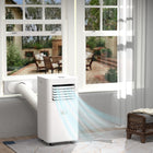 HOMCOM - Climatiseur silencieux 8000 BTU - blanc-Mode veille et minuterie 24 heures pour un repos paisible 
