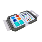 Crayola - Ensemble arène Colourwhirls-Rangement pratique : l'arène colourwhirls, les rampes et toutes les pièces peuvent être rangées dans la mallette de transport, ce qui facilite l'organisation et permet d'emmener vos combats créatifs avec vous. De plus, vous pouvez conserver vos œuvres d'art précieusement dans la mallette