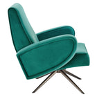 Modway - Superior Performance Velvet Chaise pivotante - Sarcelle-Construction solide