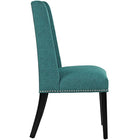 Modway - Baron Tissu Chaise à manger - Sarcelle-Rembourrage en mousse dense