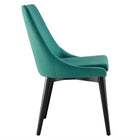Modway - Viscount Performance Velvet Chaise à manger - Sarcelle-Assemblée requise