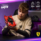 LEGO - Technic Ferrari FXX K-Portes-papillon - Les enfants peuvent s’amuser à assembler tous les détails de cette voiture Ferrari, comme les portes-papillon, le capot et le couvercle du moteur ouvrants