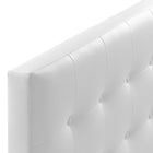 Modway - Emily Vinyle rembourré Tête de lit King, Blanc-6