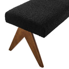 Modway - Lyra 47" Boucle Tapis Banc - Noir-8