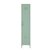 Manhattan Comfort - Armoire de rangement individuelle moderne Naomi 15 po avec casier - Vert-Armoire de rangement moderne à casier simple parfaite pour une utilisation dans le garage