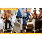 Mobile Patient Lift - Freedom & Independence - Soulève-patient électrique réglable - 34,5-42,5 po H - blanc/noir-Montage sans outil pour une installation rapide et facile