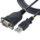 Startech - Câble USB-série de 3 pieds (1 m) - Convertisseur DB9 mâle RS232 vers USB - CI prolifique-USB vers série : Connectez des périphériques série RS232 (DB9) à un ordinateur avec cet adaptateur USB-série. Fixez le câble à l’aide des écrous à verrouillage à vis situés sur le connecteur série mâle DB9. Périphériques de portée avec longueur de câble étendue de 3 pi (0,91 m)