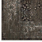 Modway - Berit Treillis floral vintage vieilli Tapis de 5 pi l x 8 pi L - Brun et beige-Résistant aux taches / Facile à nettoyer