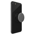 PopSockets - PopGrip - Carbonite Tissée Noir-Fonctionne comme un support pratique pour regarder des vidéos à la volée